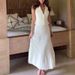 French Style Sleeveless Complements The Vest Dress Vest Dress Set With Pleats High Waisted Midi Skirt Spring Autumn Polyester_ecoleips.com