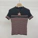 Shenzhen Nanyou 2025 Spring/Summer New Elegant Striped Short-Sleeve Round-Neck Slimming Wool Knit Sweater In Japanese_ecoleips.com