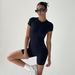 Women's Clothing Simple Ins Basic Round Neck Slim Short Sleeved Sports Jumpsuit Solid Color Fitness Shorts Women_ecoleips.com