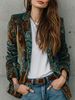 Women's Printed Blazer Jacket – British-Inspired Floral Office Coat With Lining (S-XXL, Long Sleeve Workwear Essential)_ecoleips.com
