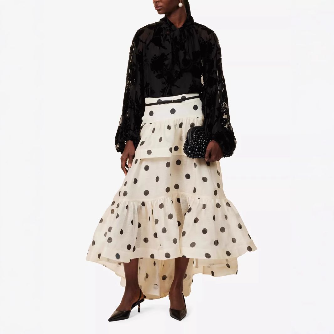 Women's Clothing Style Women's Casual Fashion Ruffled Cake Skirt Hot Selling On Belt Not Included For Formal & Casual For Women_ecoleips.com