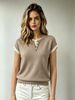 2026 Spring/Summer Relaxed Style Layered Knit Top With Contrasting Colors And Stylish Cuffs - Elegant, Trendy, And Versatile European And American Style_ecoleips.com