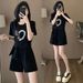 Women's Casual Sports Suit Summer 2025 New Trendy Short-Sleeve Shorts Running Outfit Two-Piece Set For Petite Women_ecoleips.com