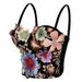 Women's Clothing Retro Embroidered Flower Tube Top High End Camisole With Chest Pads Breathable Versatile Herringbone Bra_ecoleips.com