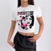 European American Cross-border Women's Slim-fit Round-neck Tight-fitting Printed Short-sleeve T-shirt,_ecoleips.com