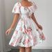 Classic Bohemian Print Dress European And American Style Cool Shoulder Pleated Short Sleeve Summer Fashion_ecoleips.com