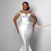 Plus Size Mermaid Wedding Dress – Satin Trumpet Gown With Corset Bustier For Curvy Brides Breathable Yet Structured_ecoleips.com