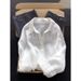 Highly Recommended High-end Imported Linen White Shirt For Women, 2026 New Model, Minimalist Style, Sun-protective Top_ecoleips.com