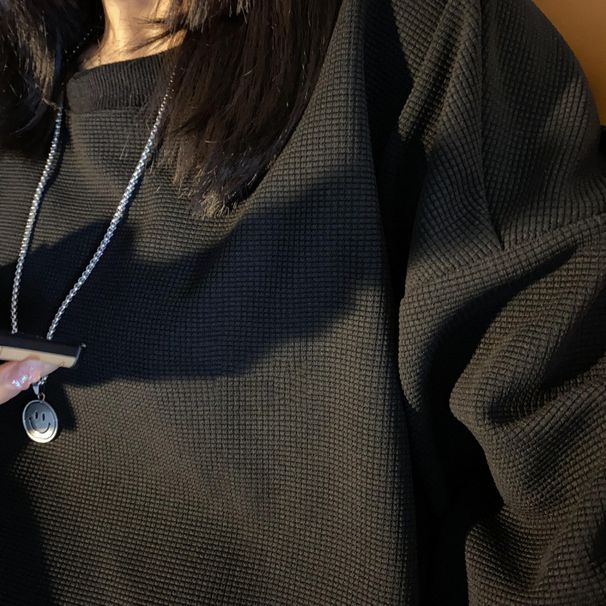 Women's Long-Sleeved Hoodie With Slim-Fit Design, Autumn-Sized Loose Fit, Slimming Effect, And Trendy Niche Style For Up_ecoleips.com