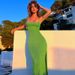 Women's Solid Color Off Shoulder Halter Back Lace Up Side Slit Bodycon Midi Dress – Elegant Summer Gown_ecoleips.com