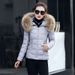 Women's Clothing New Down Cotton Jacket Women's Short Autumn And Winter Women's Cotton Coat Large Fur Collar Cotton Jacket_ecoleips.com