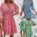 Women's Clothing Floral Dress Short Sleeved Dress_ecoleips.com