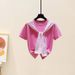 Women's Clothing Casual Suit & Archer0603 & Fashion Trousers Suit For Women In Summer Striped Small Shawl T Shirt Stylish Outfit Two Piece Suit_ecoleips.com