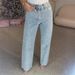 Women's Clothing Hot Diamond Star High Waist Washed Jeans Spring Loose Slim All Match Straight Pants_ecoleips.com