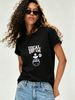 Women's Hip-hop Cartoon Bear T-shirt, A Versatile Casual Top For Everyday Wear._ecoleips.com