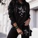 Fashionable Casual Two Piece Set For Vacation Hooded Long Sleeved Pants Printed_ecoleips.com