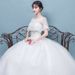 2026 New Forest Style With Train, Round Neck, Korean Version, Princess Bridal Gown, Floor-Length, Slimming Wedding Dress_ecoleips.com