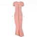 Women Versatile Chic Dress Featuring Flattering V‑Neckline, Solid‑Color Design And Open‑Front Cardigan‑Style Silhouette_ecoleips.com