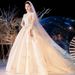 Women's Clothing New Female Simple Trailing Bride Wedding One Shoulder Hepburn Same Style Spring_ecoleips.com