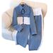 Women's Denim Patchwork Fashion Casual Suit Long Sleeved Top And Wide Leg Pants Two-Piece Set For Spring And Autumn_ecoleips.com