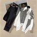Women's Clothing New Style Fashionable Patchwork Shirt Top Slim All Match Jeans Two Piece Suit Trendy_ecoleips.com