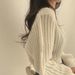 Oversized Bubble Sleeve Sweater – Soft & Cozy Knit Top For Women (Oversized Fit, Fluffy Texture, Pink/Beige/Black, Fall/Winter Essential)_ecoleips.com