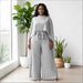 Women's Clothing Chiffon Pleated Two Piece High Waisted Wide Leg Pleated Pants One Size Fits All Multiple Colors Lightweight African European Style_ecoleips.com