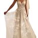 Elegant Off-Shoulder Deep V-Neck Lace Wedding Dress With Slim Fit & Cathedral Train – Available In White & Ivory_ecoleips.com