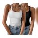 Women's Cross-border Tank Top, New Slim-fit Fashion, Versatile Elegant, Accentuates The Bust And Waist, Suitable For_ecoleips.com