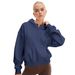Cross-border Hot-selling Personalized Trendy Half-zip Hoodie Casual Sweatshirt For Women, Loose And Stylish Pullover_ecoleips.com