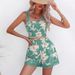 Women's Clothing New Summer Floral Print Suspender Tops And Shorts_ecoleips.com