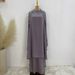 Women's Clothing Plus Size Clothes Effortless Elegance Big Swing Solid Color Robe Dress - Lightweight Plus Size Daily Outfit With Relaxed Fit_ecoleips.com