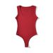 Aria Basics Aria Basics YPFF Trendy Women's Summer New European And American Style Low-Cut One-Piece Top, Slim-Fit Sexy Camisole For Hot Girls_ecoleips.com