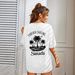 Women's Casual Round Neck Short Sleeve T-Shirt Multi-Color Style Simple Fashionable Sports Top Solid Printed Loose Fit_ecoleips.com