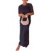 2025 Summer Style Sexy Hot Girl Women's Round Neck Hollow Out Strap Dress Two-Piece Set_ecoleips.com