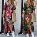 Women's Plus Size Floral Print Cotton Linen Button Front Maxi Shirt Dress – Casual Summer Gown 2026_ecoleips.com