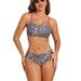 Women's Sexy Leopard Print Bikini Removable Padding Comfortable Stylish Swimwear for Beach Pool_ecoleips.com