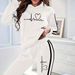Women's Clothing Fashion Letter Print Two Piece Set For Women Autumn Winter Sports Set European American For Formal & Casual_ecoleips.com