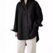Verve 2025 Women's Summer Solid Color Long Sleeve Turn-down Collar Irregular New Style Shirt_ecoleips.com