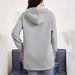 Women's Casual Long Sleeved Hoodie Half Zip Loose Fitting Polyester Sweatshirt For Outdoor Autumn Winter Regular Size_ecoleips.com