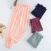 Japanese Pajamas Men And Women Spring And Autumn Home Pants Cotton Washed Double Gauze Loose Comfortable Trousers Casual Pants_ecoleips.com