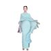 Modest Abaya Dress Elegant Sleeveless Maxi Dress – Luxe High-Slit Winter Dress In Soft Pink/Mint/Black, Poly-Cotton Blend For Women_ecoleips.com