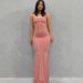 Kardashian Skims Flat For Human Peach Pure Desire Slim Peach Hip Strap Long Fishtail Skirt_ecoleips.com