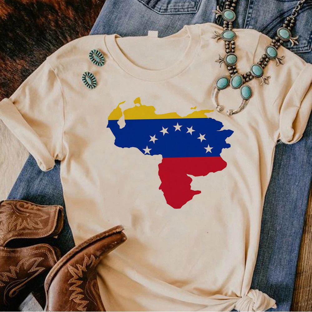 Venezuela Tshirt Women Japanese Funny Harajuku Top Female Streetwear Funny Clothing_ecoleips.com