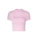 Summer European American New Cross-border Street Style Short Crop Top T-shirt With Letter Rhinestones And Round Neck_ecoleips.com