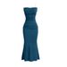 2026 Women High Waist Tie Strap Dress, Sleeveless Hip Wrap Sexy Long Dress_ecoleips.com