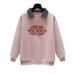 Polo-Collar Denim Patchwork Hoodie & Vintage Blue Jeans Set – Streetwear Two-Piece Outfit (S-2XL, Unisex Casual Style, Comfort Fit)_ecoleips.com