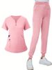 Women's Clothing V Neck Long And Short Sleeves Dental Hospital Nurse Uniform Medical Washing Clothes Suit_ecoleips.com