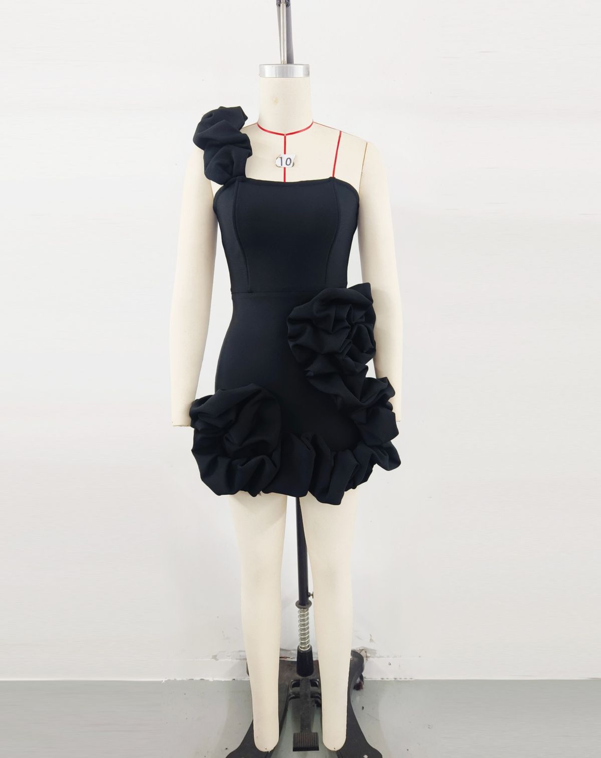 Women's Clothing Ruffled Flower Bud Puffy Dress Short Skirt Birthday Party Small Dress High End_ecoleips.com