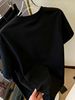 Women's Fresh Solid Crew Neck Tee, Loose Soft Casual Top For Summer Office Commuting & Afternoon Tea Dates_ecoleips.com